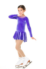 Mondor Model 2999 Girls SKating Dress

90% Polyester, 10 % elastane

Full Skirt

Color Safran Purple RS

 