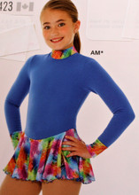 Mondor Model 4423 Polartec Skating Dress

Mondor Polartec long sleeve dress, fully lined mock neck and wrists, glitter motif fabric accent, zipper back, hair tie included. 

Color Amazon

 