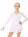 Mondor Model 2971 Ladies Skating Dress - Pink Swirls
