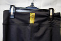 Chloe Noel P22 Crystal 3" waist Band Skate Pants

87% Polyester, 13% Spandex

waistband elastic width 1/2

Swarovski Gold Crystal Black on Back of waist of P22


