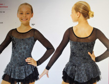 Mondor Model 669 Girls Skating Dress

Hair Tie Included

80% Nylon, 20 % Eleastane

Mesh Sleeves

Double Skirt