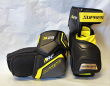 Bauer Supreme S29 Senior Hockey Elbow Pads

Level - Performance

Cap - AMP Molded Split Cap

Bicep - Independant Construction With HD Foam + PE Insert

Forearm - Anatomically Molded PE Protection

Strapping - Y-Shape Comfort Strap

Comfort Liner - Molded Floating Donut

Lining - Thermo Max