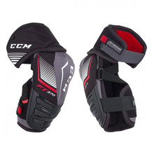 CCM Jetspeed FT370 Elbow Pads

Construction
• 2-piece Design for mobility and comfort

Forearm
• Injected molded PE cap insert for protection

Elbow Cap
• PE Caps with JDP Design to redirect the impact around the joints and for fit

Bicep
• Floating Bicep with PE inserts for protection

Attachment
• 3-strap system (Nylon / Elastic) for comfort and fit