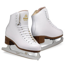 The Jackson Artiste is rated with a support level of 25. The Artiste Ice skate is designed for Beginners, recreation and Basic skills skate. The Boot has a Leather upper with polyurethane coating for easy care a softer top line for increased comfort and Microfiber lining with memory foam ankle padding. The Artiste also features a Flex notch for added flexibility, Foam backed leather/mesh comfort tongue and a Stylized PVC outsole for easy care. The blade is the Ultima Mark IV all purpose ice skating blade made with high quality carbon steel with chrome plating attached with screws.