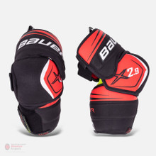 Bauer Vapor X2.9 Senior Hockey Elbow Pads

Key Upgrades: 3-Piece construction
Cap: New anatomicaly molded 3-piece cap construction
Bicep: Molded with PE insert
Forearm: Molded PE insert
Strapping: Comfort anchor strap
Lining: Sublimated THERMO MAX