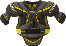 BAUER Supreme S29 Shoulder Pad

SP Cap
• Low profile molded cap

Sternum
• Molded HD Foam

Front Side Panel
• Vent Armor Foam Insert

Spine
• Molded HD foam with rib coverage

Back Side Panel
• Perforated Foam

Arch
• Anatomically molded HD Foam

Bicep
• Adjustable One-Piece with Molded PE

Liner
• THERMO MAX