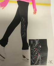 Polartec® leggings
Sequins appliqué on right leg
Integrated pocket at waisband
Branded garment, reflective logo at waist
To be worn over-the-heel

Fabric:

53% polyester, 38% nylon, 9% Lycra® elastane