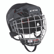 CCM 50 Hockey Helmet Combo

Adjustment: Easy tool free adjustment on the side of the helmet for a custom fit
Liner: New Liner designed to provide high level of protection and comfort
Shell: Lightweight but high density PE shell construction
Wires: Thin Round wires to provide maximum line of sight
Chin Cup: Comfort foam with a wire guard