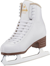 Jackson Support Rating: Light Support - Level 5
Beginning Skating Lessons


Vinyl upper with synthetic lining and rolled collar
Foam backed vinyl/mesh comfort tongue
Reinforced hooks for stronger support
Stylized PVC outsole
Ultima Mark II blade attached with screws