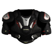 Bauer Vapor Fly40 Senior Hockey Shoulder Pads



Suit up in pads that perform as good as they look. Vapor FLY40 Shoulder Pads bring a new construction to the ice, offering a more comfortable and athletic fit.
 
Fit Type: Mobility
 
Liner: Thermomax Sub
 
Adjustability: Adjustable Torso Straps & Bicep Guard
 
Strapping System: Torso Straps
 
Shoulder Caps: Low-Profile
 
Sternum: Floating, Injected Sternum with X-Lite Shield
 
The Vapor FLY40 shoulder pads feature an tapered design that delivers a sleek, close-to-the-body fit, enhancing mobility and comfort. Low-profile shoulder caps and a split vest design further enhances this streamlined fit. 
 
The low-profile shoulder caps give these pads a streamlined look while keeping them lightweight. The one-piece Flexaprene vest offers excellent ventilation and moves with your body for extended comfort. A segmented spine with PE inserts and updated rib construction boosts protection without adding extra weight.
 
For superior protection, Bauer integrates a floating sternum reinforced with X-LITE Shield and PE inserts in the spine, ensuring dependable coverage in critical impact zones while preserving full range of motion. The independent bicep guard includes a comfort sleeve fit and boosts coverage by offering adjustable positioning for a personalized fit.
 
Inside the FLY40 shoulder pads, Bauer includes the Thermomax Sub liner, which offers moisture-wicking properties and is designed to manage sweat to keep you light and dry throughout the game. 
 
While the Vapor FLY40 shoulder pads are built for the casual player, those in this category who skate a couple times per month can still upgrade to a higher-level model like the Flylite if they want top-end protection and mobility. But if they are looking for a good combination of value and performance, the FLY40 shoulder pads prove to be a great option.