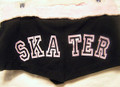 Duck Crossing Booty Shorts - Black Shorts  & Skater in Light Lilac siz CM 8-10