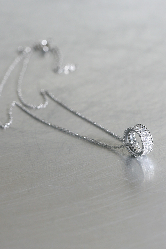 Milgrain Pave Wedding Necklace Sterling Silver Kellinsilver Milgrain Pave Wedding Necklace Sterling Silver From Kellinsilver