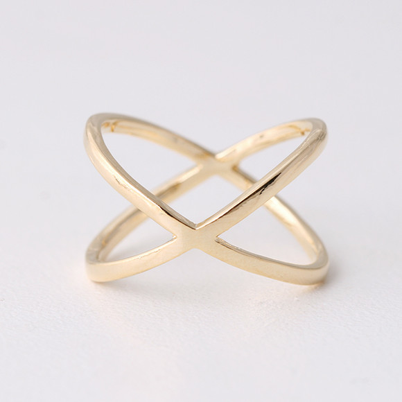 Geometric Infinity Ring Gold - kellinsilver.com