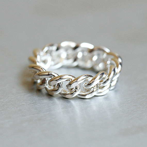 Chunky Chain Ring Sterling Silver - kellinsilver.com