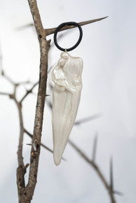 Expecting Family of Three, Pregnant Ornament, Pearl Finish