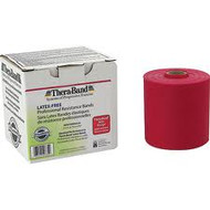 TheraBand Latex-Free Exercise Band - 50yd - Red/Medium