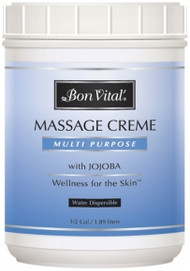 Bon Vital' Multi Purpose Massage Cream Unscented - 1/2 Gallon