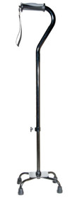 Drive Medical Quad Cane,Small Base with Gel Grip Handle
