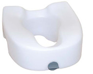 Drive Medical Premium Plastic Elevated, Regular/Elongated Toilet Seat with Lock
