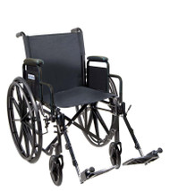 Drive Medical Silver Sport 1 Single Axle Wheelchair