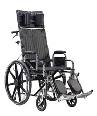 Drive Medical Deluxe Sentra Full Reclining Wheelchair - Dual Axle