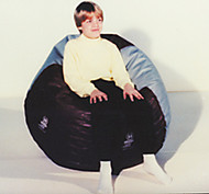 Bean bag chair, small (93"circumference) yellow