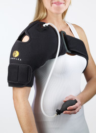 Corflex Cryo Pneumatic Shoulder Support w/ 2 Gel Packs