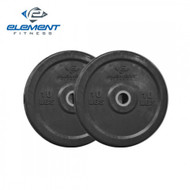 Element Fitness Commercial Black Bumper Plates - 10 lbs