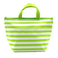 Ladies Lunch Bag - Green Strip $25