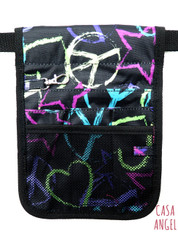 Professional Pouch - Peace Black $19.99