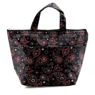 Ladies Lunch Bag - Black Persian Floral $25