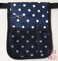 Professional Pouch - big blue dot $17.99