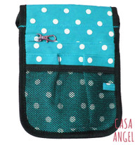 Professional Pouch - big little blue dot $19.99