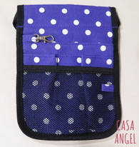 Professional Pouch - Big Royal Blue Dot $17.99