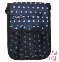 Professional Pouch - Silk Blue Dot $17.99