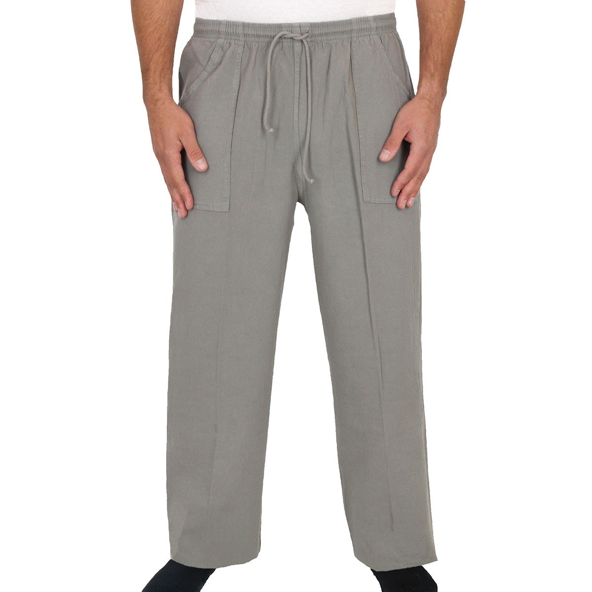 100% Cotton Pocket Drawstring Mid Weight Pants by Sea Breeze