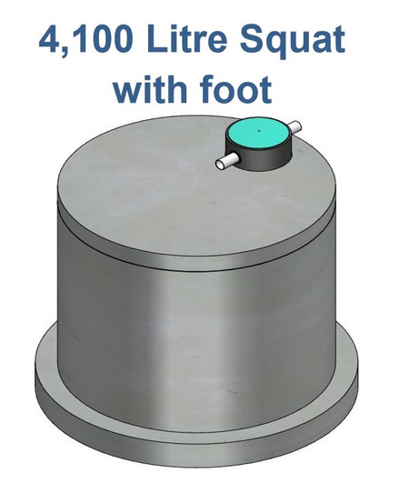 4100L Squat Water Tank with Foot