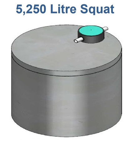 5250L Squat Concrete Rain Water Tank