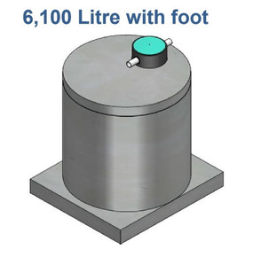 6100L Concrete Water Tank with Foot
