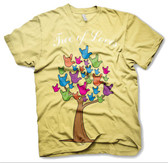 Tree of Love with " I LOVE YOU " hands T Shirt ( COLORFUL PRINT) YOUTH SIZE
