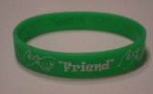 FRIEND  Bracelet Silicone (Green)