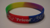 FRIEND Bracelet Silicone (Rainbow)