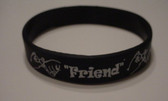FRIEND Bracelet Silicone (Black)