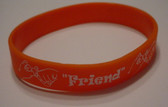 FRIEND Bracelet Silicone (Orange)