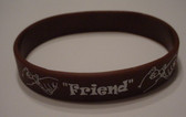 FRIEND Bracelet Silicone (Brown)