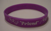 FRIEND Bracelet Silicone (Purple)