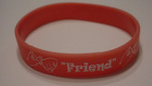 FRIEND Bracelet Silicone (Pink)