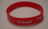 FRIEND Bracelet Silicone (Red)