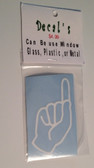 Decal Sticker Sign Language (G) White or Special Color