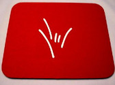 Draw ILY on Mouse Pad Red (White Print)